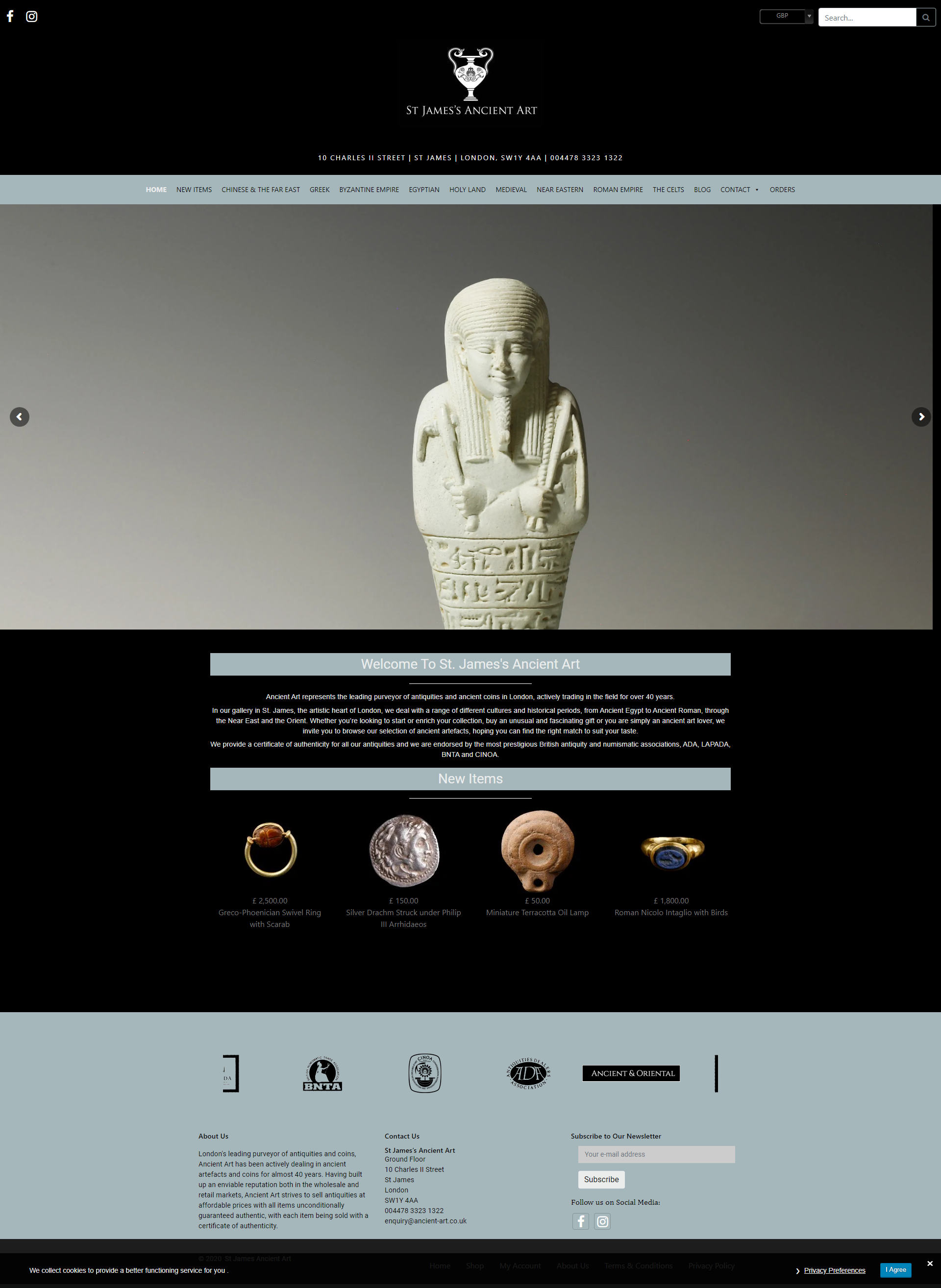 Ancient-art – antiquities store based in london