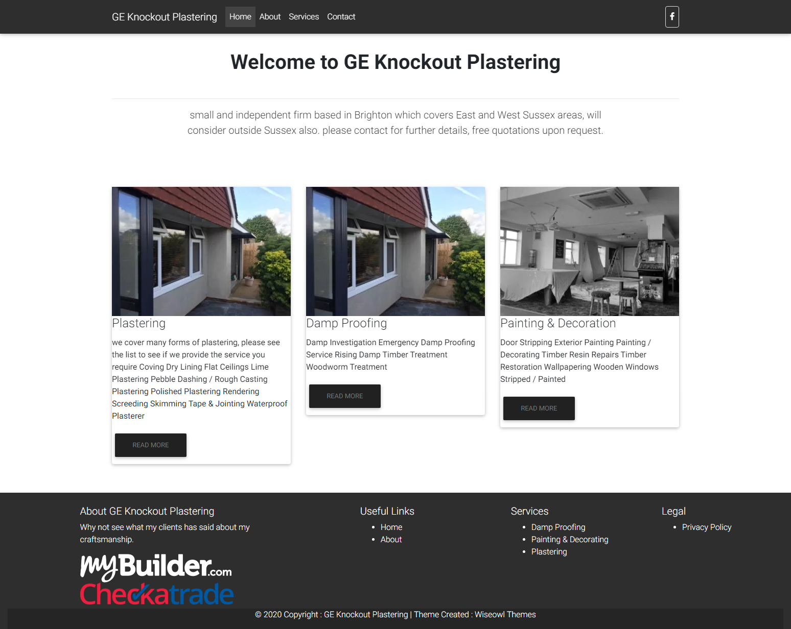 Plasterer – Sussex (GE Knockout Plastering